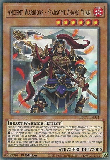 Ancient Warriors - Fearsome Zhang Yuan | ETCO-EN021